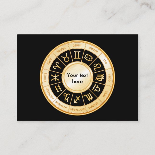 Cartão De Visita Horoscópio Mandala (Frente)