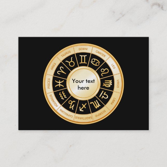 Cartão De Visita Horoscópio Mandala (Frente)