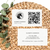 Horse Equestre QR Code Business Logo