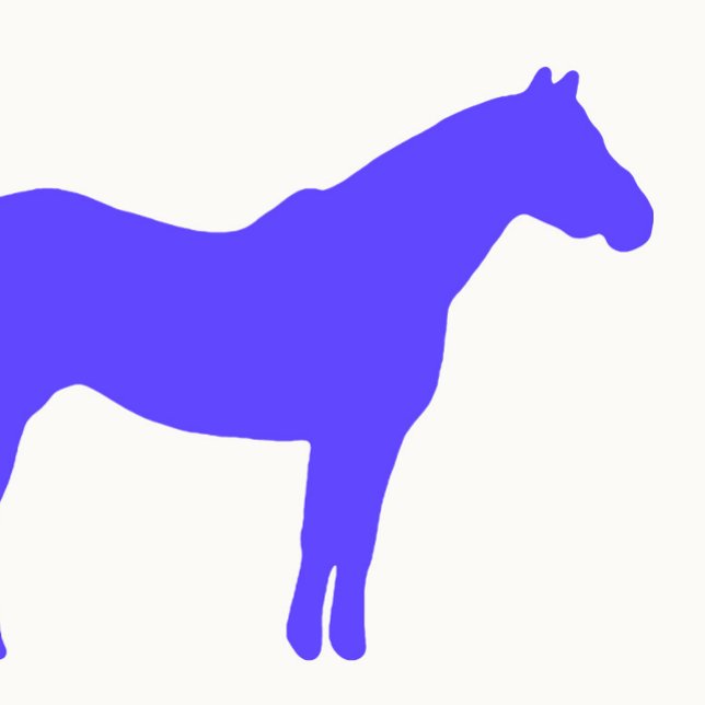 Cartão De Visita Horse Trainer Business Blue Simple and Modern (Horse Simple Colorful
)