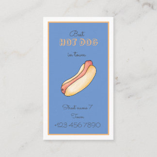 Cartão De Visita Hot dog