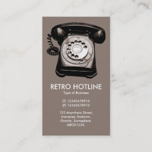 Cartão De Visita Hot Line - (8A796F)