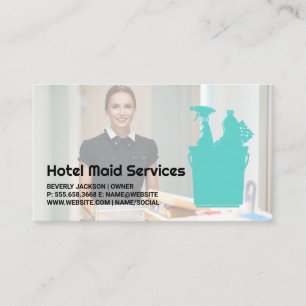 Cartão De Visita Hotel Cleaner   Serviços Maid