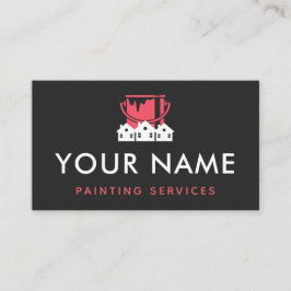 Cartão De Visita House Paint Residencial Handyman Painter Mínimo