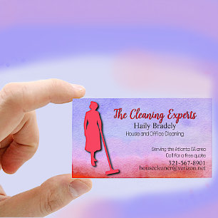 Cartão De Visita House Watercolor