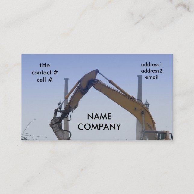 Cartão De Visita hydralics do crescimento (Frente)