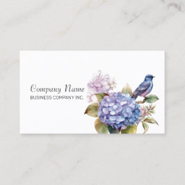 Cartão De Visita Hydrangea Roxo Sai com Charm