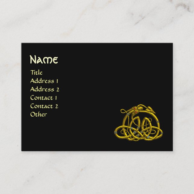 Cartão De Visita HYPER DRAGON, preto (Frente)