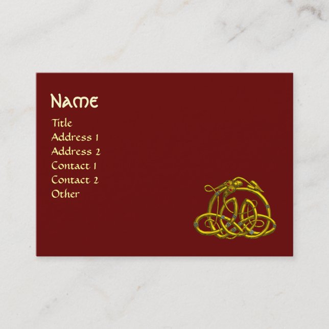 Cartão De Visita HYPER DRAGON, vermelho (Frente)