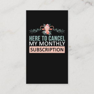 Cartão De Visita Hysterectomia Sensibilização Flor Remoção do Útero