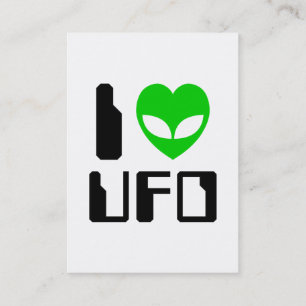 Cartão De Visita I Alienígena Heart UFO