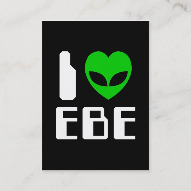 Cartão De Visita I EBE Alienígena (Verso)