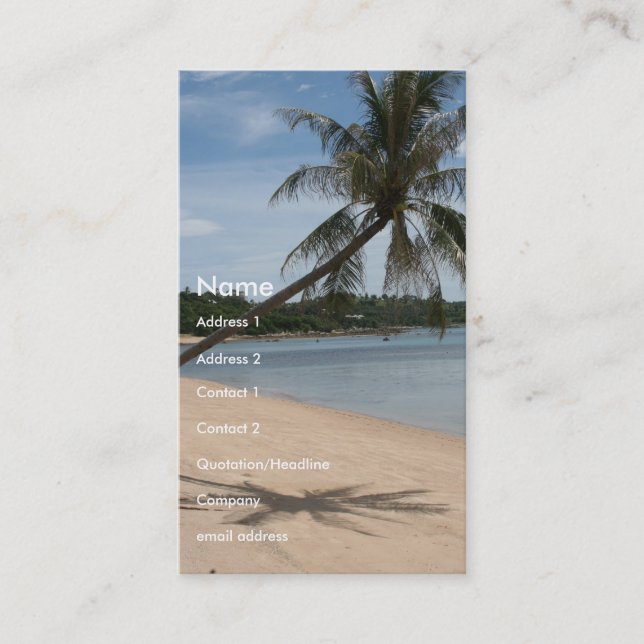 Cartão De Visita i palm Beach (Frente)