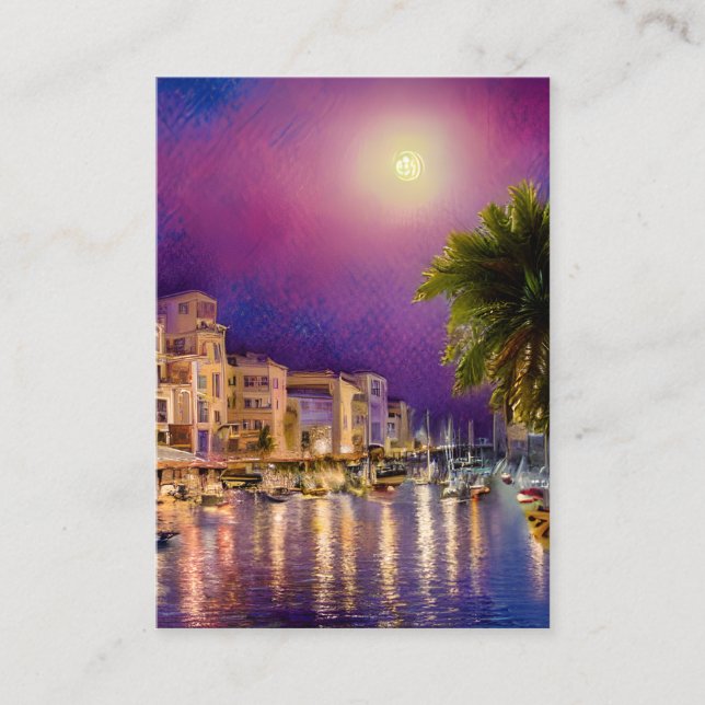 Cartão De Visita Ibiza é uma pequena ilha localizada no Mediterrâne (Frente)