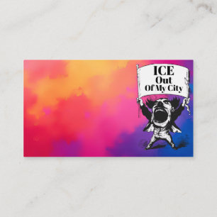 Cartão de Visita ICE Fora da Minha Cidade