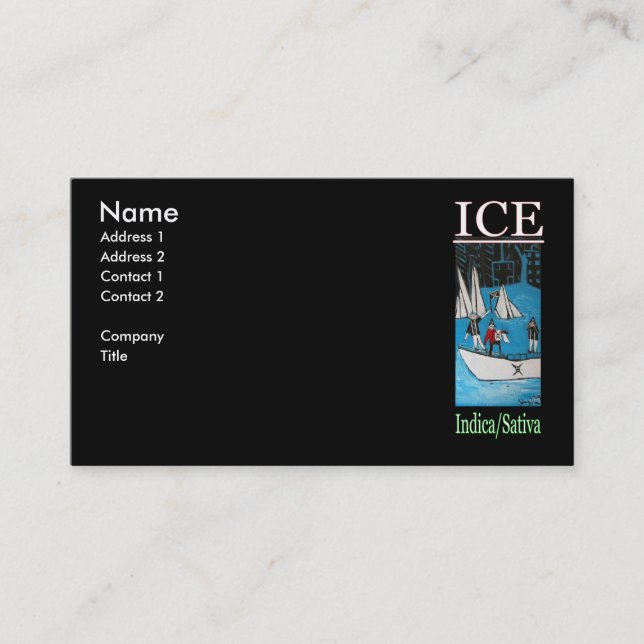 CARTÃO DE VISITA ICE INDICA SATIVA (Frente)