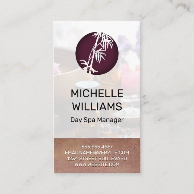 Cartão De Visita Ícone Bamboo (Frente)