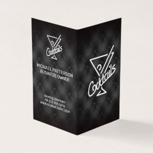 Cartão De Visita Ícone Coktails  Bar e Restaurante