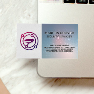 Cartão De Visita Ícone da câmera   Segurança