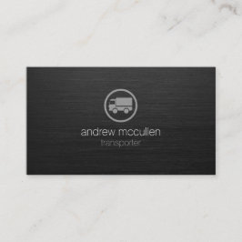 Cartão De Visita Ícone De Caminhão De Transporte - Lâmpada Escura