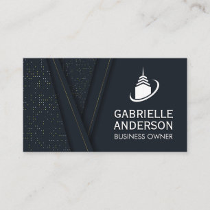 Cartão De Visita Ícone de Construção do Sky Scraper