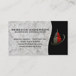 Cartão De Visita Ícone de Construção do Sky Scraper / Gráfico do me