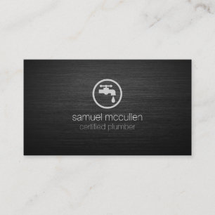 Cartão De Visita Ícone de Faucet com Enxaguamento de Canalizador c
