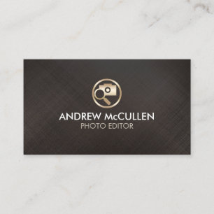 Cartão De Visita Ícone de Óculos de Câmera de Editor de Fotos