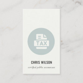 CARTÃO DE VISITA ÍCONE DE PREPARAÇÃO DO AGENTE DE RETORNO DO IMPOST