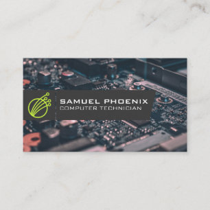 Cartão De Visita Ícone de tecnologia moderna    Componentes para c