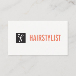 Cartão De Visita Ícone de Tesoura / Hairstylist