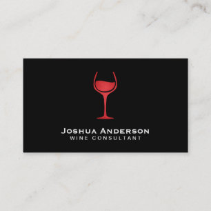 Cartão De Visita Ícone de vinho tinto