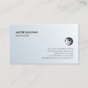 Cartão De Visita Ícone do Floco de Neve de Refrigeração de Ar Condi