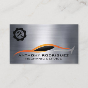 Cartão De Visita Ícone do martelo da chave   Ilustração de Carro Es