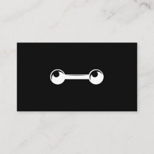 Cartão De Visita Ícone Dumbbell   MALHAÇÃO   Formador pessoal