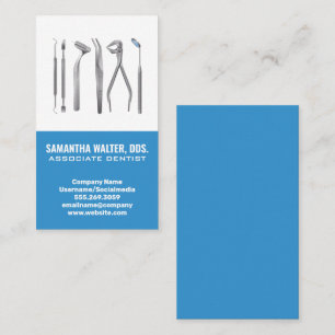 Cartão De Visita Ícone Ferramentas do Setor  Dentista associado