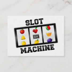 Cartão De Visita Ícone Inclinação da Máquina de Slot