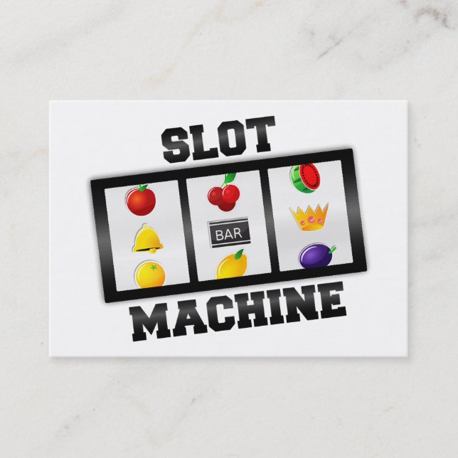 Cartão De Visita Ícone Inclinação da Máquina de Slot (Frente)