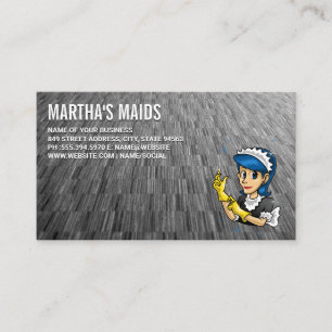 Cartão De Visita Ícone Maid