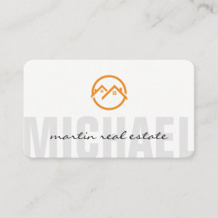 Cartão De Visita Ícones da Casa Imobiliária