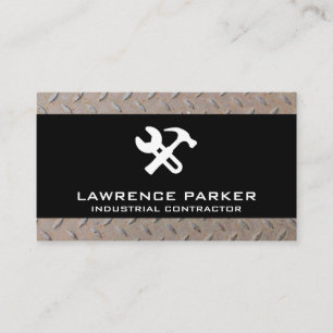 Cartão De Visita Ícones de construção   Aço