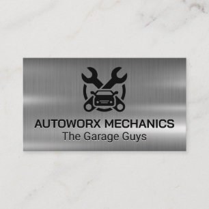 Cartão De Visita Ícones de Serviços de Reparo de Carros Automóveis 