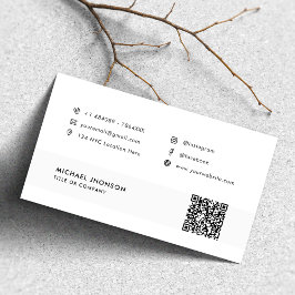 Cartão De Visita Ícones do site do Facebook Ícones do código QR