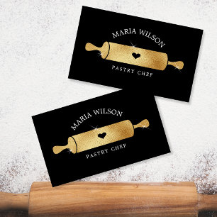 Cartão De Visita Ícones Dourados das mídias sociais - Pino de Rolag