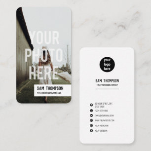 Cartão De Visita Ícones Fotografados e Logotipo de Mídia Social