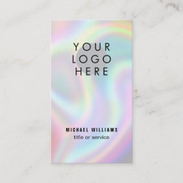 Cartão De Visita Ícones holográficos modernos do logotipo