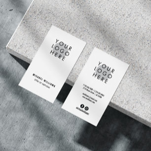 Cartão De Visita Ícones mínimos modernos do seu logotipo de mídi