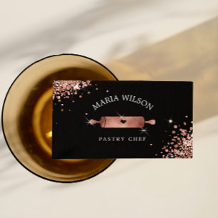 Cartão De Visita Ícones sociais Panelaria de cozinha de pastelaria 