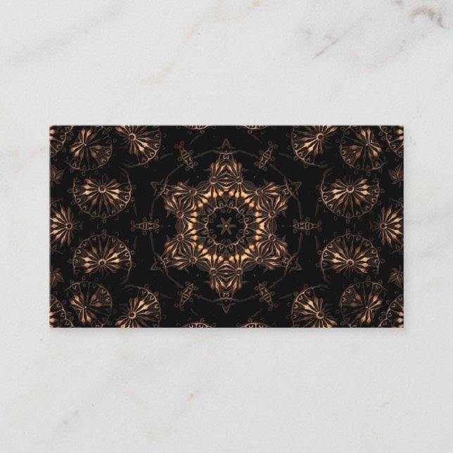 Cartão De Visita Idade do Bronze Mandala (Frente)