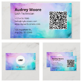 Cartão De Visita Ideias de marca Eyelash minimalistas